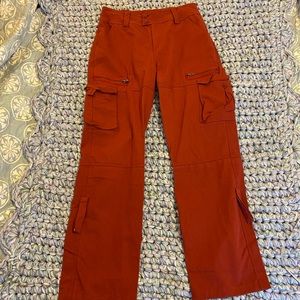 SUPER CUTE!💙👖NWOT! CARGO PANTS👖💙ABSOLUTELY ADORABLE! RED ORANGE 8 29 7/8 30”